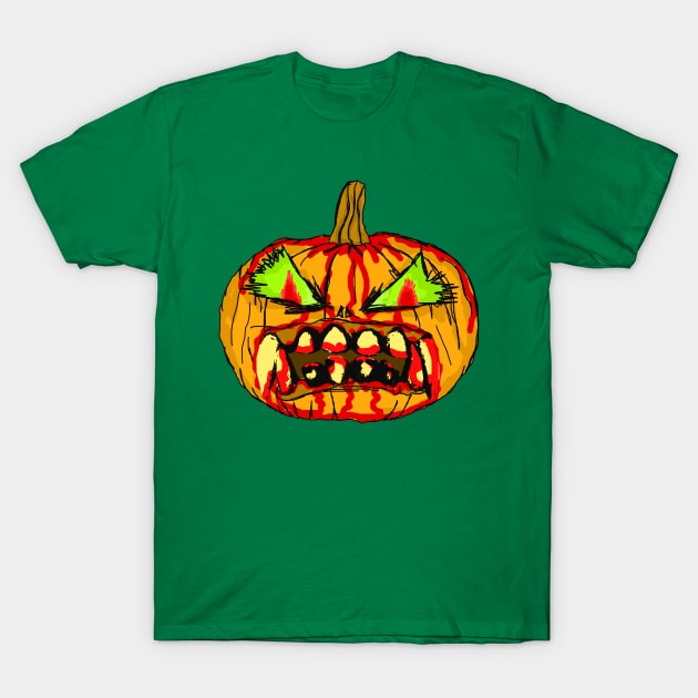 Raar! Scary Pumpkin! T-Shirt by SimplyMrHill